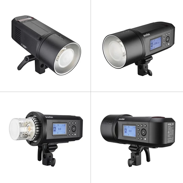 Godox AD600Pro 600Ws TTL GN87 1/8000s HSS kültéri vaku villanófény + 28,8V/2600mAh újratölthető lítium akkumulátor + Xpro-F vaku kioldó