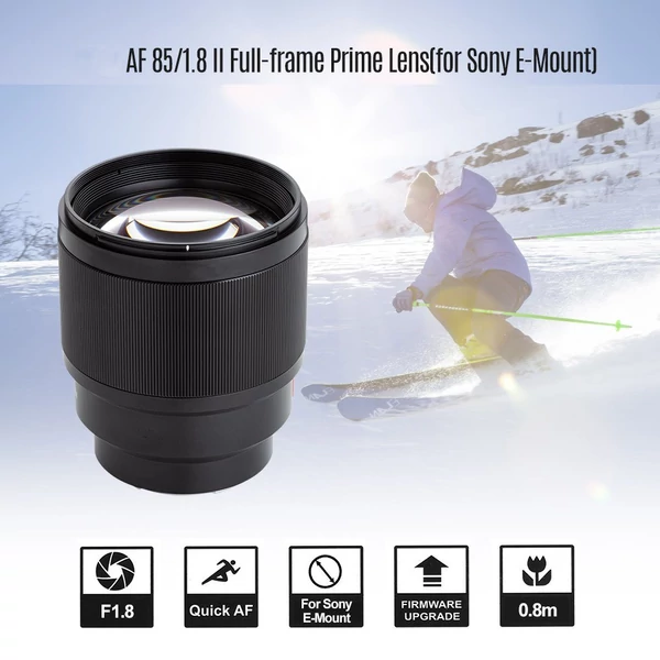 Viltrox 85mm F1.8 STM Professional Teljes keretes, Sony E-mount fényképezőgép, Prime objektív