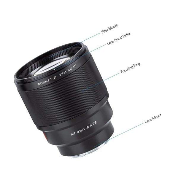 Viltrox 85mm F1.8 STM Professional Teljes keretes, Sony E-mount fényképezőgép, Prime objektív