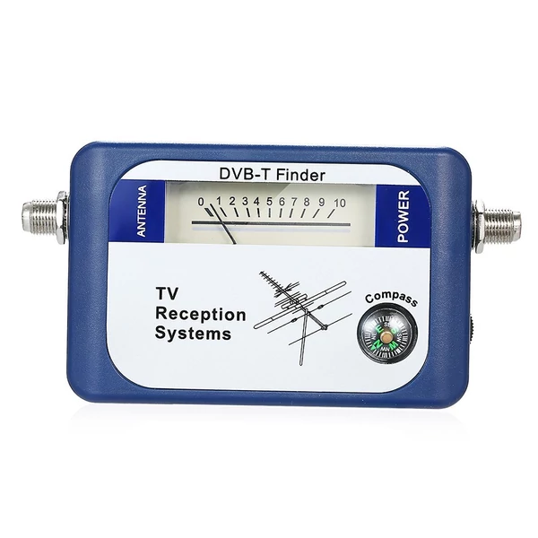 DVB-T digitális műholdjel-kereső mérő, földi antenna TV antenna iránytűvel
