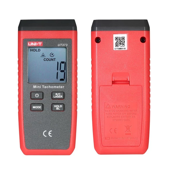 UNI-T UT373 kézi LCD digitális fordulatszámmérő sebességmérő