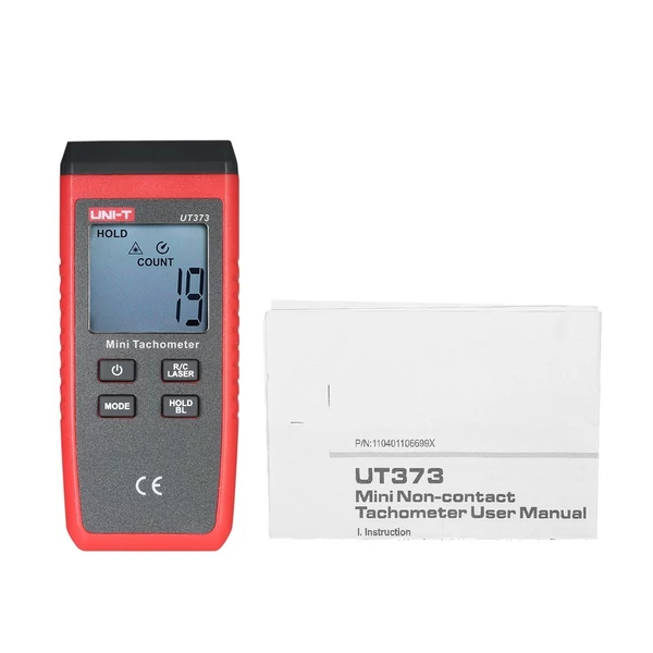 UNI-T UT373 kézi LCD digitális fordulatszámmérő sebességmérő