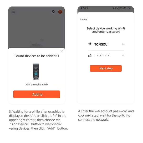 Tuya Wifi intelligens megszakító kompatibilis az Alexa / Google Home hangvezérléssel - Fekete, 25A