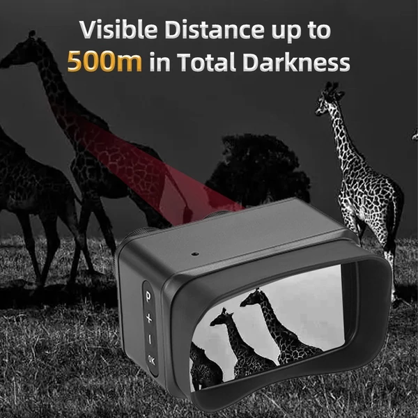 Éjjellátó készülék, 850 nm-es infravörös távcső gyenge fényviszonyok mellett, 5X digitális zoom