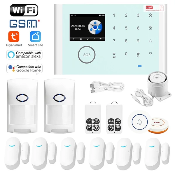 CS118 WiFi+GSM+GPRS 3 az 1-ben hálózati intelligens otthoni riasztórendszer
