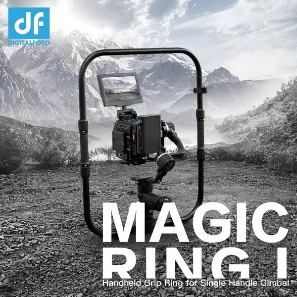 DF DIGITALFOTO Magic Ring I professzionális stabilizátor, kettős markolatú markolatgyűrű