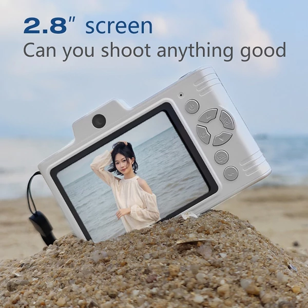 H8S 2,5K 48MP digitális fényképezőgép, 2,8 hüvelykes képernyős digitális videokamera - Kék