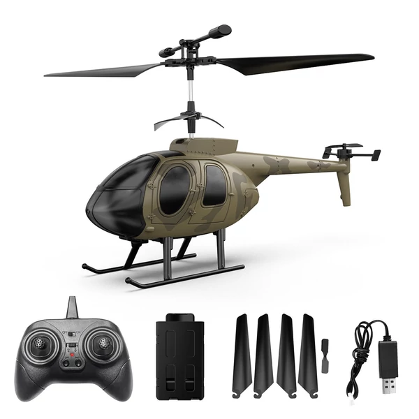 2,4 GHz-es RC helikopter giroszkóp stabilizálással - 3 akkumulátor