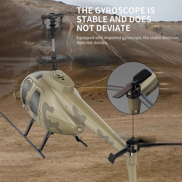 2,4 GHz-es RC helikopter giroszkóp stabilizálással - 3 akkumulátor