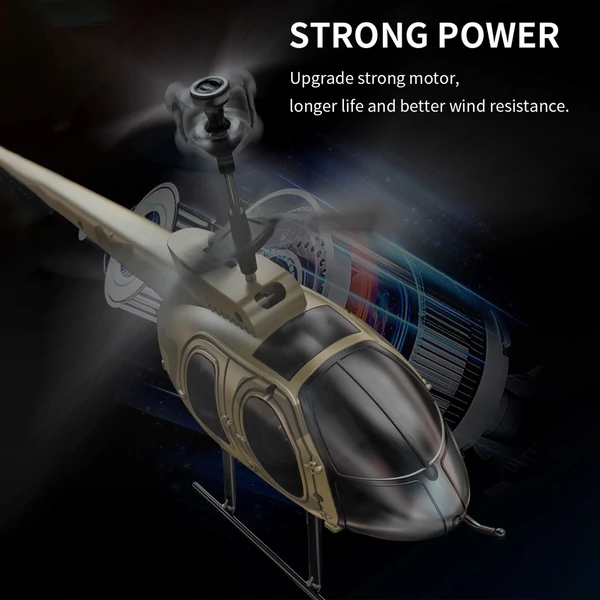 2,4 GHz-es RC helikopter giroszkóp stabilizálással - 3 akkumulátor