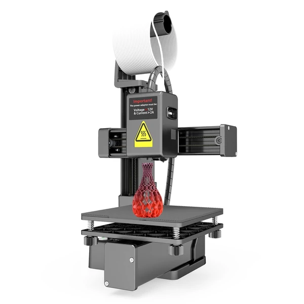 EasyThreed K10 3D nyomtató gyerekeknek, 100x100x100mm, levehető platform, egygombos nyomtatás, Easyware szoftver, kezdőknek, otthonra, oktatáshoz - Fekete
