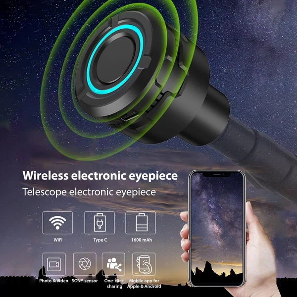 Vezeték nélküli 4K WiFi digitális okulár teleszkóphoz