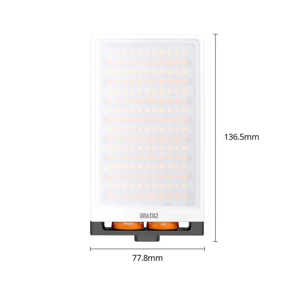 ZHIYUN M40 40W hordozható LED videólámpa – Állítható fényerő (2700K-6200K), 14000 lux, CRI 96+, gyors PD töltés vloghoz és élő közvetítéshez