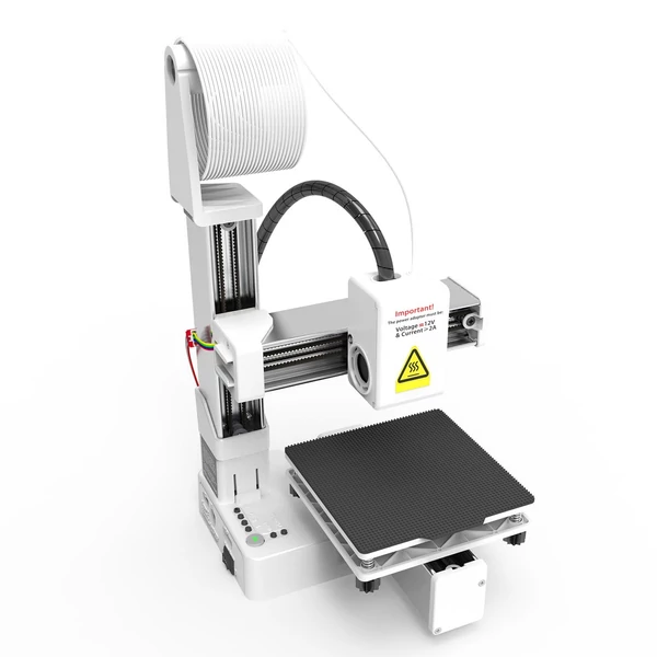EasyThreed K10 3D nyomtató gyerekeknek, 100x100x100mm, levehető platform, egygombos nyomtatás, Easyware szoftver, kezdőknek, otthonra, oktatáshoz - Fehér