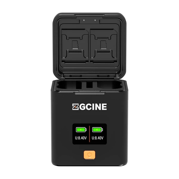 ZGCINE kamera akkumulátor töltőtok EN-EL15B/EN-EL15C akkukhoz, 2 rekesz, kártyahelyek, OLED kijelző, PD gyors töltés, Nikon kompatibilis