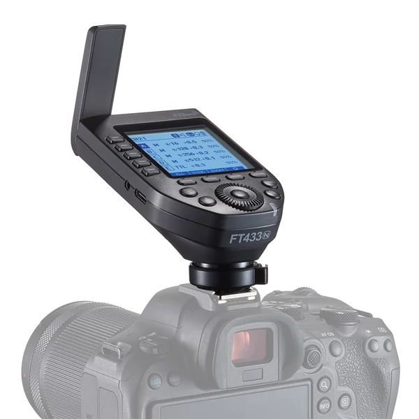 Godox FT433 TTL Vezeték nélküli Vakukioldó 433MHz, 1/8000s HSS, APP vezérlés, Nikon Z9 Z8 Z7 Z6II Z7II D750 D780 D800 D850 és Godox vakukhoz
