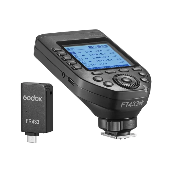 Godox FT433 TTL Vezeték nélküli Vakukioldó 433MHz, 1/8000s HSS, APP vezérlés, Nikon Z9 Z8 Z7 Z6II Z7II D750 D780 D800 D850 és Godox vakukhoz