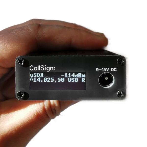 0,5MHz~30MHz uSDX Hordozható Kézi Adóvevő CW AM SSB Tri-Band Mini Rádióamatőr Rövidhullámú Adóvevő 15 20 40M QRP