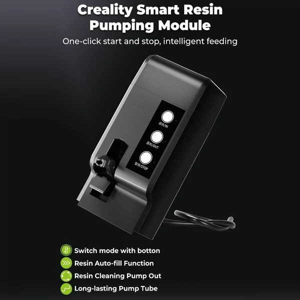 Creality intelligens gyantapumpa modul gyantaérzékeléssel, automatikus adagolással, HALOT-MAGE PRO/S kompatibilis, tisztítás és 3 gombos vezérlés