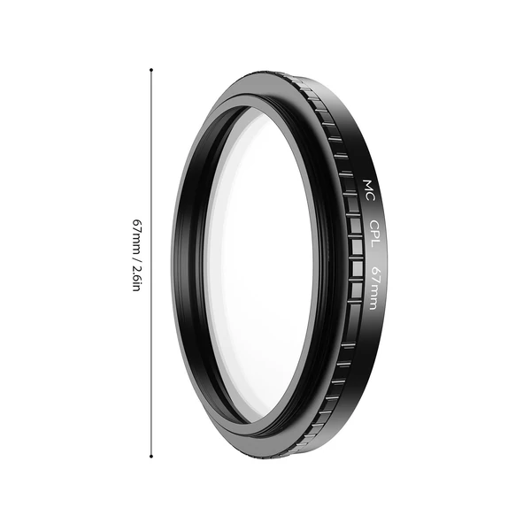 APEXEL 67mm körkörös polarizációs szűrő – telefonos fotózáshoz. CPL lencseszűrő csipesszel, hordtáskával, kompatibilis iPhone 16/15/14/13 és más készülékekkel