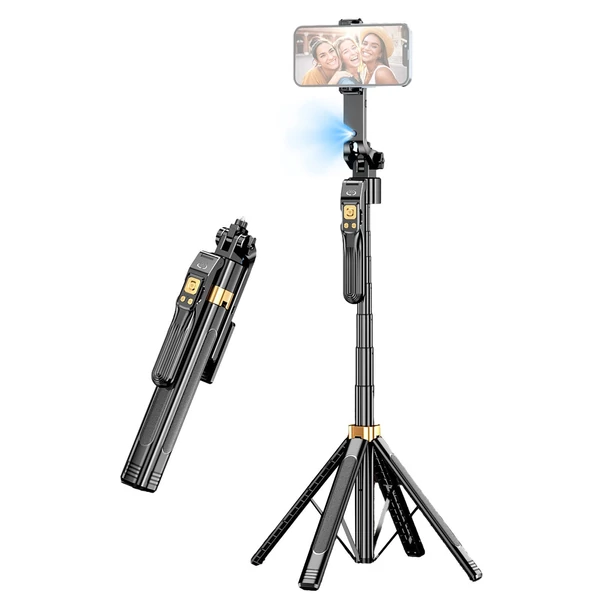 CL11P arc-követő szelfibot és telefonállvány – távirányítós, gesztusvezérléses 180 cm-es teleszkópos kialakítás, 1/4 hüvelykes csavar, tökéletes vloghoz, élő adásokhoz, videókhoz