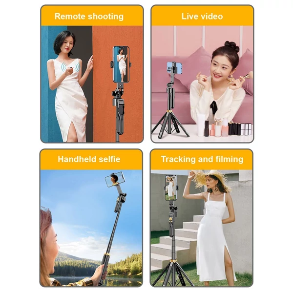 CL11P arc-követő szelfibot és telefonállvány – távirányítós, gesztusvezérléses 180 cm-es teleszkópos kialakítás, 1/4 hüvelykes csavar, tökéletes vloghoz, élő adásokhoz, videókhoz