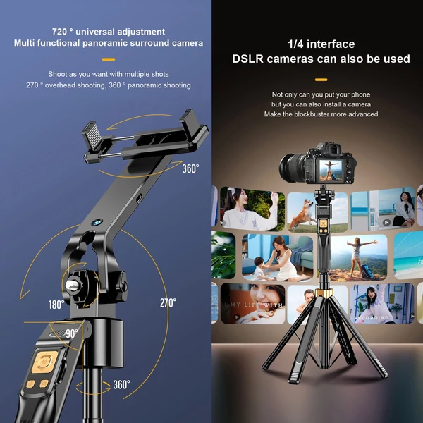CL11P arc-követő szelfibot és telefonállvány – távirányítós, gesztusvezérléses 180 cm-es teleszkópos kialakítás, 1/4 hüvelykes csavar, tökéletes vloghoz, élő adásokhoz, videókhoz