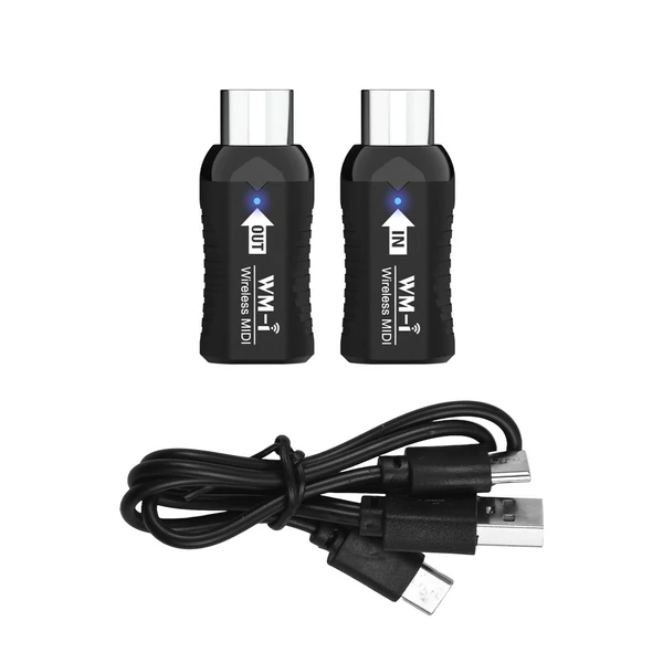 WM-i Vezeték nélküli MIDI Adapter - Gitárhoz, billentyűsökhöz, fúvós hangszerekhez - Alacsony késleltetés