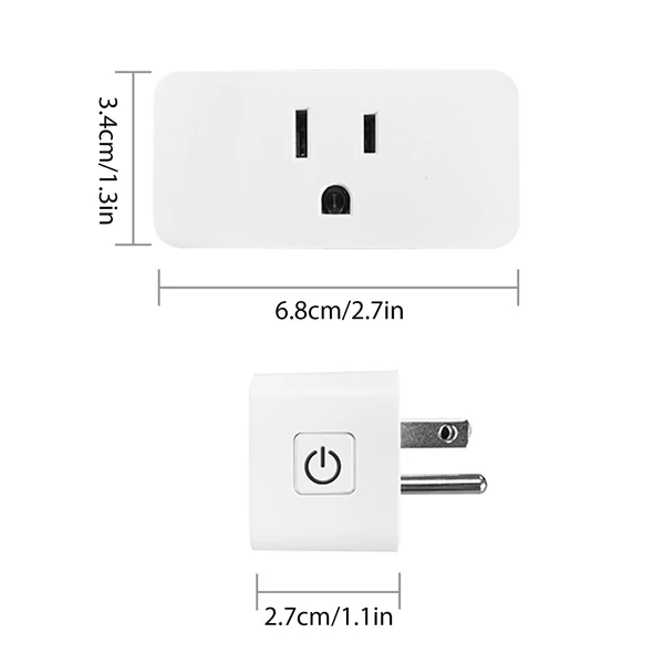 TY APP intelligens WiFi konnektor szett (4 db) - 2,4 GHz-es, 16A-es okos aljzat távirányítással és időzítővel otthoni készülékekhez