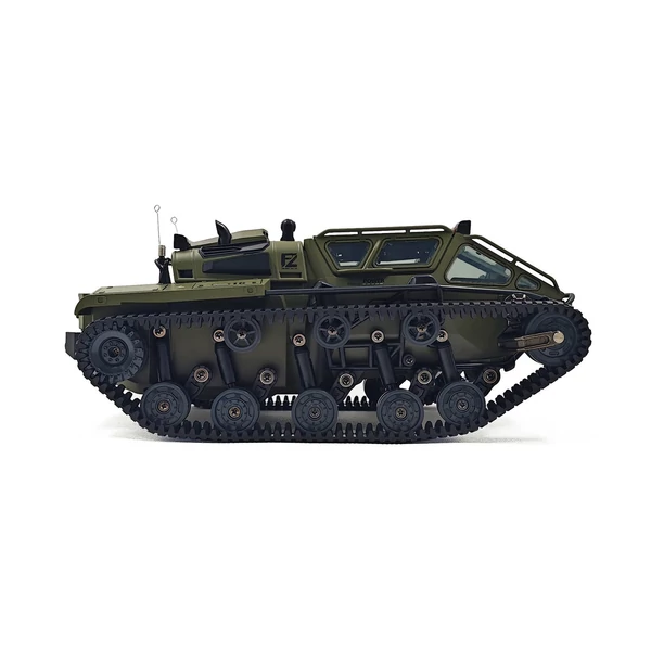 Távirányítós tank, 2.4GHz terepjáró 360°-ban forgó játék fénnyel, újratölthető lánctalpas autó fiúknak és lányoknak - 1 akkumulátor