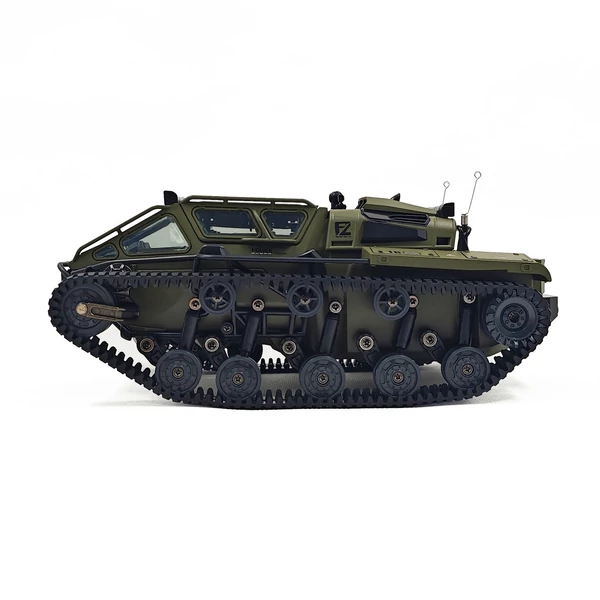 Távirányítós tank, 2.4GHz terepjáró 360°-ban forgó játék fénnyel, újratölthető lánctalpas autó fiúknak és lányoknak - 1 akkumulátor
