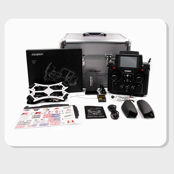 FLYSKY 2.4G adó, 18 csatorna, 5D Hall-érzékelős karok, AFHDS 3, 3,5" érintőkijelző RC járműhöz (alumínium doboz csomagolás)