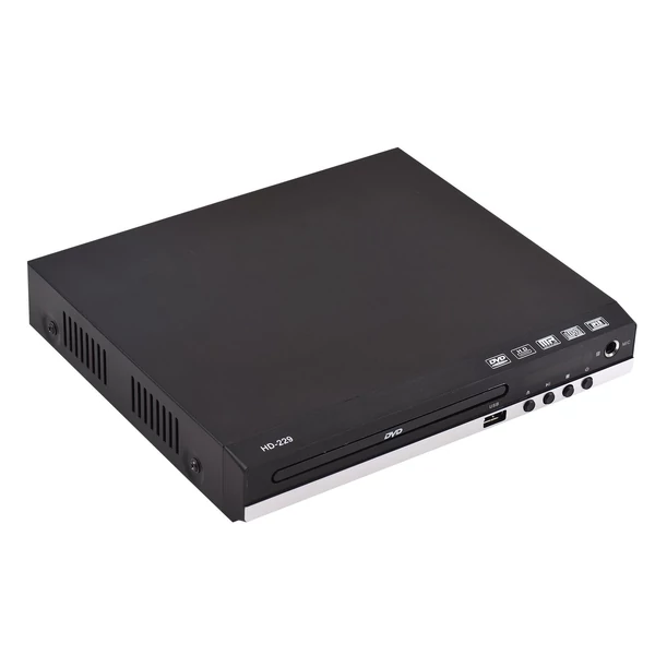 HD-229 Otthoni DVD-lejátszó, digitális multimédia lejátszó, U-lemez lejátszás, HD AV kimenet, távirányítóval