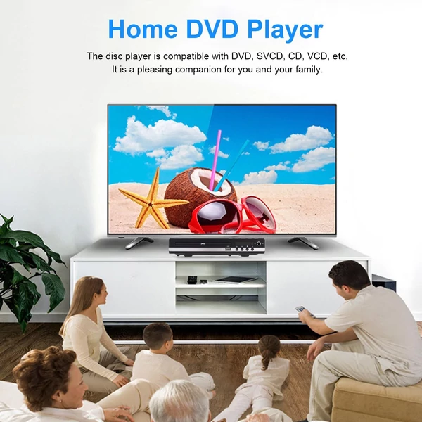 HD-229 Otthoni DVD-lejátszó, digitális multimédia lejátszó, U-lemez lejátszás, HD AV kimenet, távirányítóval