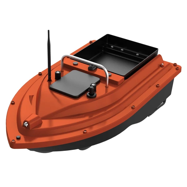 GPS horgászcsali csónak Vezeték nélküli vezérlés, automatikus visszatérés 400-500 m távirányító hatótávolság - Piros, 12000mAh újratölthető