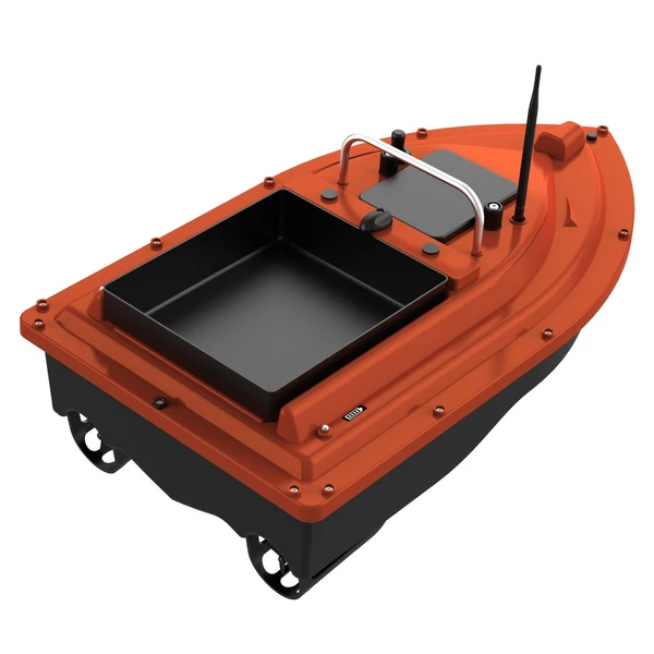 GPS horgászcsali csónak Vezeték nélküli vezérlés, automatikus visszatérés 400-500 m távirányító hatótávolság - Piros, 12000mAh újratölthető