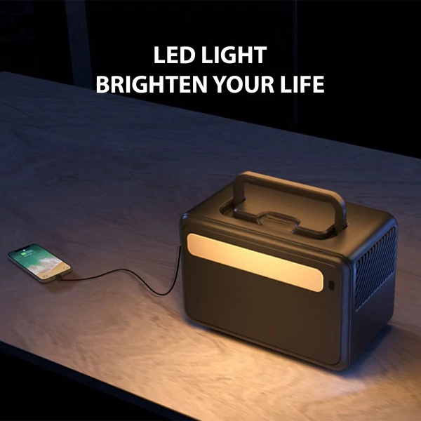 ctechi gt600 hordozható áramforrás 600W 384Wh lifepo4 akkumulátorral és napelemes generátorral