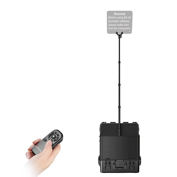 Destview TP200 hordozható teleprompter 17" HDMI/SDI bemenettel és kimenettel, app vezérlés, kompatibilis okostelefonnal/tablettel/iPaddel