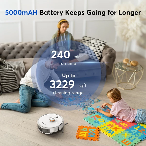Teendow D20S Max+ robotporszívó és felmosó - Erős szívóerő, önürítő dokkoló, okos navigáció