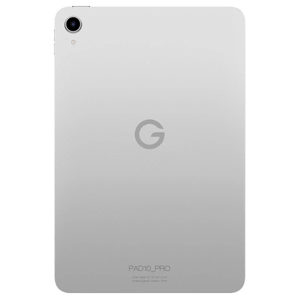 G-tab PAD10 Pro 10.1" Android tablet, négymagos processzor, 4GB RAM, 128GB tárhely, HD Incell kijelző, dupla kamera, tok és védőfólia
