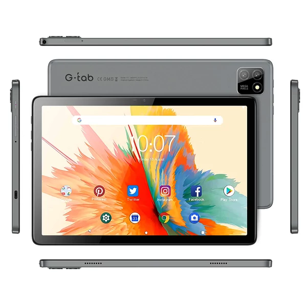 G-tab T11 10.1" Android tablet, Spreadtrum T606, 4GB RAM, 128GB ROM, HD Incell kijelző, védőtok és érintőceruza