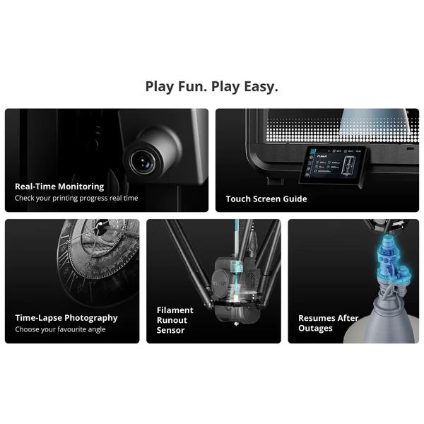 FLSUN T1 Pro gyors 3D nyomtató - 1000 mm/s sebesség