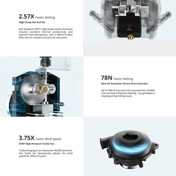 Flsun T1 3D nyomtató, 1000mm/s, automatikus szintezés, 300°C extruder, 110°C fűtött ágy, 260x260x330mm, fém delta váz