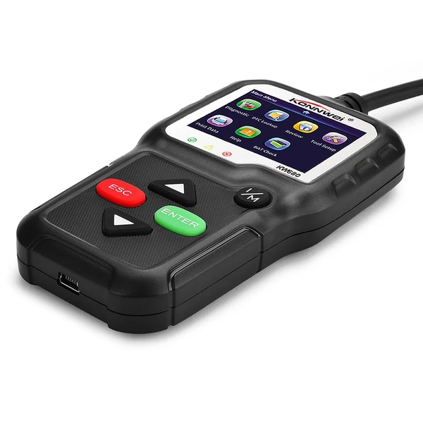 KONNWEI OBDII CAN Diagnosztikai Eszköz Autókód Olvasó KW680 Motorhiba Jelző Fény Szkenner OBD II Szkenner 1996-tól gyártott autókhoz