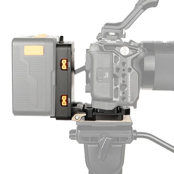 ZGCINE V rögzítőelem V Lock akkumulátor adapter D-TAP USB-C kimenetekkel, 38mm ARCA gyorskioldó DSLR kamerákhoz és állványhoz