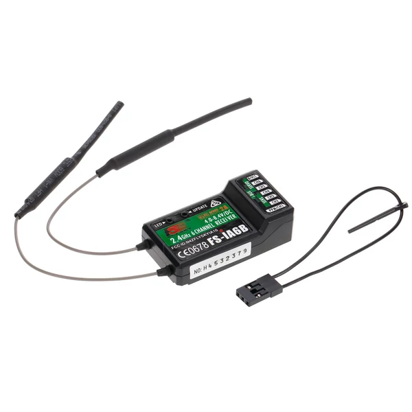 Flysky FS-i6X 2,4 GHz 10 csatornás AFHDS 2A RC adó FS-iA6B vevővel drónhoz, repülőhöz, helikopterhez