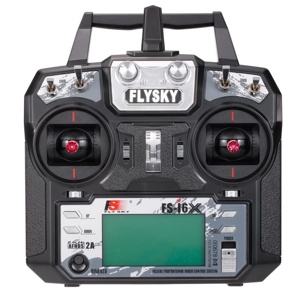 Flysky FS-i6X 2,4 GHz 10 csatornás AFHDS 2A RC adó FS-iA6B vevővel drónhoz, repülőhöz, helikopterhez