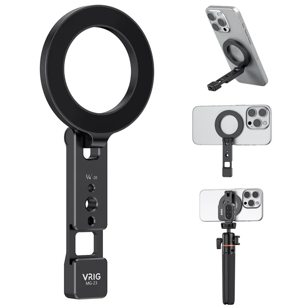 VRIG mágneses telefontartó, összecsukható asztali állvány iPhone 16/15/14/13/12 és Android készülékekhez
