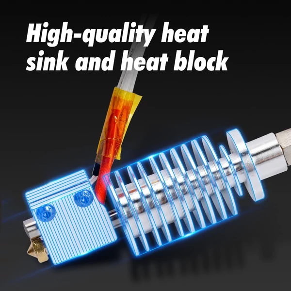 Vyper Hotend 24V40W 3D nyomtatóhoz, kompatibilis Anycubic Vyperrel, 0,4 mm rézfúvóka, alumínium hőblokk, 1,75 mm filamenthez