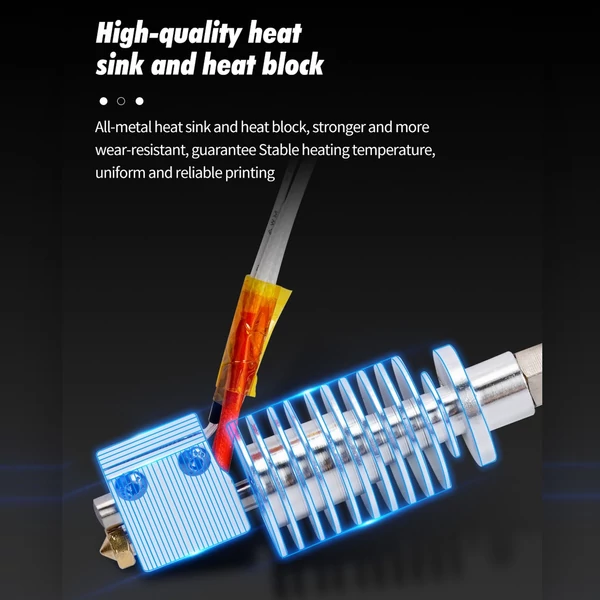 Vyper Hotend 24V40W 3D nyomtatóhoz, kompatibilis Anycubic Vyperrel, 0,4 mm rézfúvóka, alumínium hőblokk, 1,75 mm filamenthez